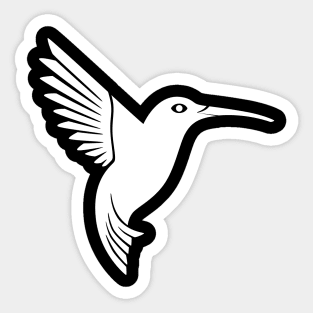 Hummingbird silhouette Sticker